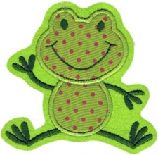 Applikation winkender Frosch