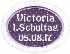 Applikation 1. Schultag, Einschulung