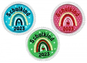 Applikation / Aufnher  Schulkind 2023 Regenbogen