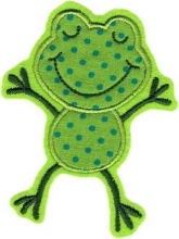 Applikation lustiger Frosch