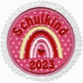 Applikation / Aufnher  Schulkind 2023 Regenbogen