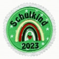 Applikation / Aufnher  Schulkind 2023 Regenbogen